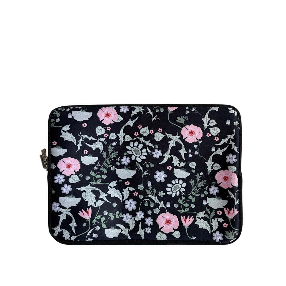 Mosiso Laptop Sleeve (Black Floral)